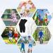 Kids Long Compression Leg Sleeves - Non Slip UV Protection for Basketball, Running - Youth Thigh Calf Support - Small - Buy Online on GoSupps.com