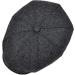 VOBOOM Men's Wool Blend Newsboy Cap - Grey Herringbone Cabbie Flat Cap - Buy Online on GoSupps.com