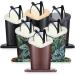 Weewooday 6 pieces plush lined glasses holder stand for glasses leather reading racks case protective glasses case for desks lovely