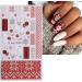 JMEOWIO 3D Embossed Christmas Glitter Nail Art Stickers Decals Self-Adhesive 5D Snowflake Xmas Winter Holiday Star Silver Nail Supplies Nail Art Design Decoration Accessories 4 Sheets - Buy Online on GoSupps.com