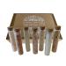 Luxurious Bath Salts Gift Set That includes 7 Glass Vials Each with Its Own Fragrance and Combination of Salts. includes Dead Sea Himalayan and Epsom Salts