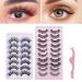 Shop 17 Pairs Faux Mink Cat Eye False Eyelashes - Fluffy Dramatic and Natural Russian Volume Styles - Buy Online on GoSupps.com