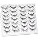 Manga False Eyelashes - 14 Pairs Wispy Anime Faux Mink Lashes for Natural Look & Cosplay (10-15mm) - Spiky Fake Lashes - Buy Online on GoSupps.com