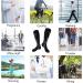 2 Pair Compression Socks 20-30mmHg Knee High Support Stockings for Men & Women - Pink, L-XL - Buy Online on GoSupps.com