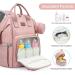 Viedouce Baby Diaper Backpack | Waterproof Large Capacity Baby Bag with Diaper Support & Stroller Belts - Rosa-01 - Buy Online on GoSupps.com