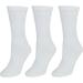 CTM Women's Diabetic Crew Socks - 3 Pair Pack, White, One Size - Buy Online on GoSupps.com