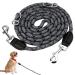 Adjustable dog leash dog double linen with 2 carabiners 2 all around reflecting 2.6m multifunctional dog leash for large dogs and medium -sized dogs