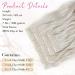 Reecho Clip-In Extensions | 4PC Platinum Blonde 60cm Thick Long Beach Hair | Invisible Tip Natural Soft Hair Extensions - Buy Online on GoSupps.com