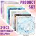 24 Pcs Marble Microfiber Eyeglasses Cleaning Cloths - Soft & Reusable Lens Cleaning for Glasses Camera Cell Phone Screen - 6x6 Inches - Buy Online on GoSupps.com