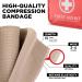 Premium Compression Bandage Set - 4pk with Extra Clips | Durable Elastic Wrap | Reusable & Stretchy up to 4.6m - Buy Online on GoSupps.com