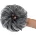 SARLA Messy Bun Hair Scrunchie for Women - Curly Wavy Updo Ponytail Extension in Black mix Gray & White Tips - Buy Online on GoSupps.com