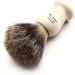 Edwin Jagger Classic Best Badger Hair Shaving Brush with Stand - Imitation Ivory - Buy Online on GoSupps.com