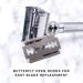 Parker 99R - Long Handle Heavyweight Butterfly Open Double Edge Safety Razor for Men + 5 Premium Platinum Blades - Buy Online on GoSupps.com