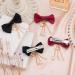 PAGOW Lolita Bow Hair Clips with Small Stars & Heart Pendant - Red & Black Barrettes for Teens & Women - Buy Online on GoSupps.com