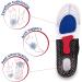 2 Pairs of Orthopedic Insoles for Heel Spur Pain Relief - Comfortable Sports Insoles Black Size 45-47 - Buy Online on GoSupps.com