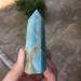 3PCS Natural Gemstones Apatite Minerals Caribbean Ore Raw Original Stones Carved Tower Crystal Point Wand Decoration Stone Mineral Specimen - Buy Online on GoSupps.com