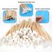 400pcs Biodegradable Cotton Swabs with Wood Handle - 6 Inch | Ideal for Makeup, Eyes, Ears | Alpree - Buy Online on GoSupps.com
