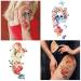 Yazhiji Large Waterproof Temporary Tattoos | Flowers Collection | 15 Sheets | Men Women | 19x9 CM - Buy Online on GoSupps.com