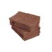 Pack of 10 wash gloves washcloths size 15 x 21 cm in chocolate brown 100% cotton wash gloves 15 x 21 cm pack of 10 chocolate brown