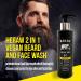 Heraw Premium Beard Care Set - Nourishing Beard Oil & 2-in-1 Facial Cleanser | Softer Beards & Clear Skin | 30ml + 200ml | Best Men's Grooming Products - Buy Online on GoSupps.com