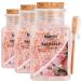 Brubaker swimming salt 3x 400 g - rose fragrance - bathing additive with flowers and natural extracts - wellness bathing for relaxation relaxation and body care with practical wood measuring spoon