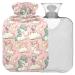 Naanle rainbow unicorn hot water bottle with reference transparent hot water bottle 1l of warm head for handfeers Warmer pain relief heat and cold therapy