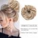 Buy Ashblond & Bleaching Blonde Hair Extensions - Interchangeable Ponytail & Hair Tie Dutt for Voluminous Updos | 45g Real Hair Quality - Buy Online on GoSupps.com