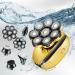 Best Head Shavers for Bald Men - 8D Rotary Electric Shaver & Beard Trimmer Kit (Golden - Buy Online on GoSupps.com