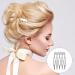 HINZIC 45PCS 5 Teeth Hair Side Combs - Wedding Veil Twist French Vintage Hair Clips Pins - Bridal Party Prom Accessories (Gold Silver Brown) - Buy Online on GoSupps.com