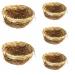 Canary Nest Pans 5 PACK 11cm Wicker - Coco with hooks to rear for Canaries