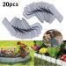 Garden Landscape Edging - Flexible Garden Border Edging | Garden Edging Decorative Border Recycled Garden Fences and Borders for Lawn Yard Wood.l 20 Pieces - Buy Online on GoSupps.com