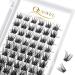 Cluster Lashes QueWel 72 pieces DIY cluster eyelash extension soft individual eyelashes d Curl eyelash cluster Mix8 16 mm length light for personal make-up use at home (qu03-d-mix8-16) 1 piece (1 Pack) Qu03-D-Mix 8-16mm