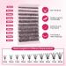 PRO DIY Eyelash Extension Kit - 200 PCs 40D Cluster Lashes Adhesive & Applicator for Easy Application | Entry-Level DIY Lash Kit - Buy Online on GoSupps.com