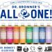 Dr Bronner's 18-in-1 Rose Pure Castile Liquid Soap 946ml - Organic, Fair Trade, Vegan - Face, Body, Hair, Laundry, Pets & Dishes - Buy Online on GoSupps.com