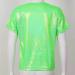 KKmeter Kids Short Sleeve Metallic Green Dance T-Shirt - Size 6-7 - Buy Online on GoSupps.com