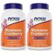 NOW Foods Mannose Cranberry 120 Capsules (Pack of 2) - with PAC - 450mg dMannose 250mg Whole Cranberry - Urinary Tract Health* - Vegan Friendly Supplement Non-GMO