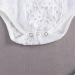 Baby Girl White Lace Ruffle Romper Top + Jeans Shorts Clothing Set | 3-24 Months | 6-12 Months - Buy Online on GoSupps.com