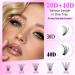 wiwoseo Russian Cluster Lashes Kit DIY Eyelash Extension Kit Individual Lashes Kit with Lash Bond and Seal and Lash Applicator Tool for Self Application at Home (0.07d 9-16mm 30p+40p) G-cluster lashes kit 9-16MM-i - Buy Online on GoSupps.com