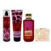 Bath & Body Works Strawberry Pound Cake 3 Piece Set - Fragrance Mist - Body Cream and Shower Gel - with a Himalayan Salts Springs Bar Soap - Full Size