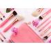 Luvia Sakura Vegan Makeup Brush Set - 10 Cosmetic Brushes with Pink/Rose Gold Clutch - Perfect Makeup Essentials for Flawless Application - Buy Online on GoSupps.com