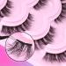 Wiwoseo Lash Extension Kit - Fluffy 18MM Mink Eyelashes & Bond | 5 Pairs D Curly Faux Mink Lashes - Buy Online on GoSupps.com