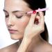 Buy Trixes 4-Part Eyebrow Tweezers Set - Stainless Steel with Leather Effect Case - Professional Precision Hair Plucking Tips - Pink - Buy Online on GoSupps.com