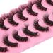 Fanxiton 5D Faux Mink Cat Eye Lashes 18mm - 7 Pairs Pack - Buy Online on GoSupps.com