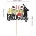 Ercadio 1 Pack Happy Birthday Baseball Cake Topper Glitter Sport Baseball Player Cake Pick for Baseball Theme Baby Shower Boys Birthday Party Cake Decorations Supplies Black-1 - Buy Online on GoSupps.com