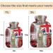 NAANLE Retro London Big Ben Heat Bottle - 1L Transparent Hot Water Bottle for Bed & Pain Relief - Hand & Feet Warmer - Heat & Cold Therapy - Buy Online on GoSupps.com