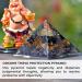 Orgonite Crystal Triple Protection Pyramid | Black Tourmaline Tiger Eye & Hematite | Flower of Life for Luck & Prosperity | International Shipping - Buy Online on GoSupps.com