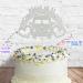 Cakeshop Cake Decoration Pack | Campervan 60s Theme Premium Double Sided Glitter Card Cake Topper & 25g Party Pack of Cake Sugar Sprinkles | Custom Name & Age Cake Decorations (Light Silver) Prime Glitter Card: Light Silver - Buy Online on GoSupps.com