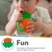 Nuby Veggie Teether - Soft BPA-Free Baby Teething Toy for Teething Relief - Carrot (3+ Months) - Buy Online on GoSupps.com