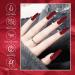 Gel Nail Polish Set 6 Colors Bright Red Burgundy Dark Glitter Red Soak-Off UV/LED Nail Polish Gel for Home Salon DIY Nail Art 5ML - Buy Online on GoSupps.com