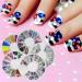Bluelans 20x 3D Flower Nail Stickers - Glitter Bow & Rhinestone Nail Art Decorations for Stunning Manicures - Buy Online on GoSupps.com